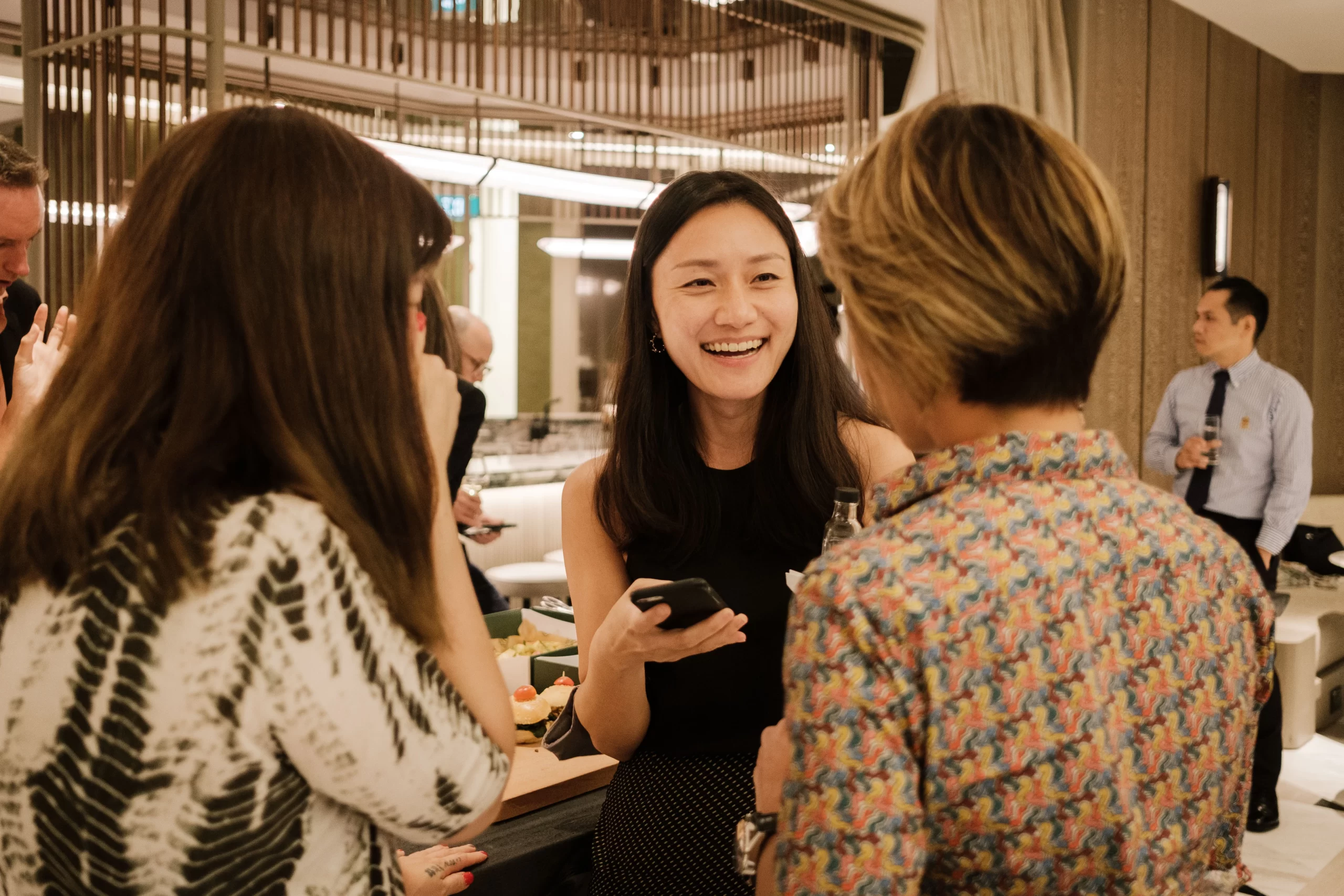 greater member socialising at the event